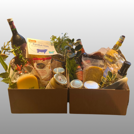 “Luxe kerstpakket Het Ruimzicht Kerstfeest met lokale producten en eigen boerderijproducten”