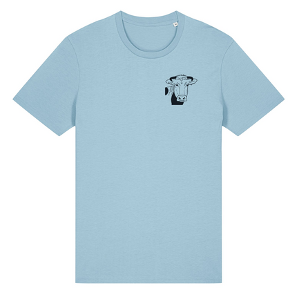 Ruimzicht T-shirt Blauw