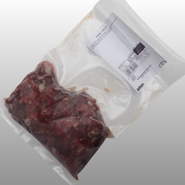 Runder poulet van Boerderij Ruimzicht, stevig en smaakvol rundvlees voor ragout en stoof.