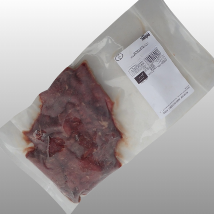 Malse runderreepjes van Boerderij Ruimzicht, grasgevoerd en biodynamisch geproduceerd.